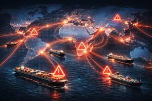 Oil crisis highlighted on global map, a Photo by Dvoevnore photos