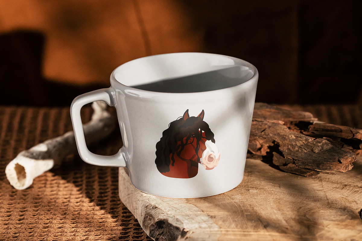 Horse heads set. Stallions breeds, an Animal Illustration by Good Studio (Photo 11 of 12)