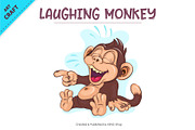 Big Bundle of Cartoon Monkeys 04., an Animal Illustration by KENO Mascots (Thumbnail 5 of 7)