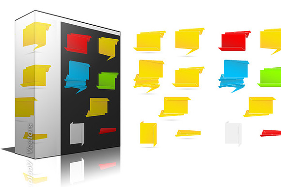Origami Speech Bubbles preview 2