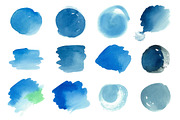 Summertime watercolor backgrounds, a Texture Graphic by Soulful Vectors (Thumbnail 3 of 6)
