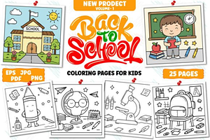 Bold Easy Back to School, a Decorative Illustration by Design Station