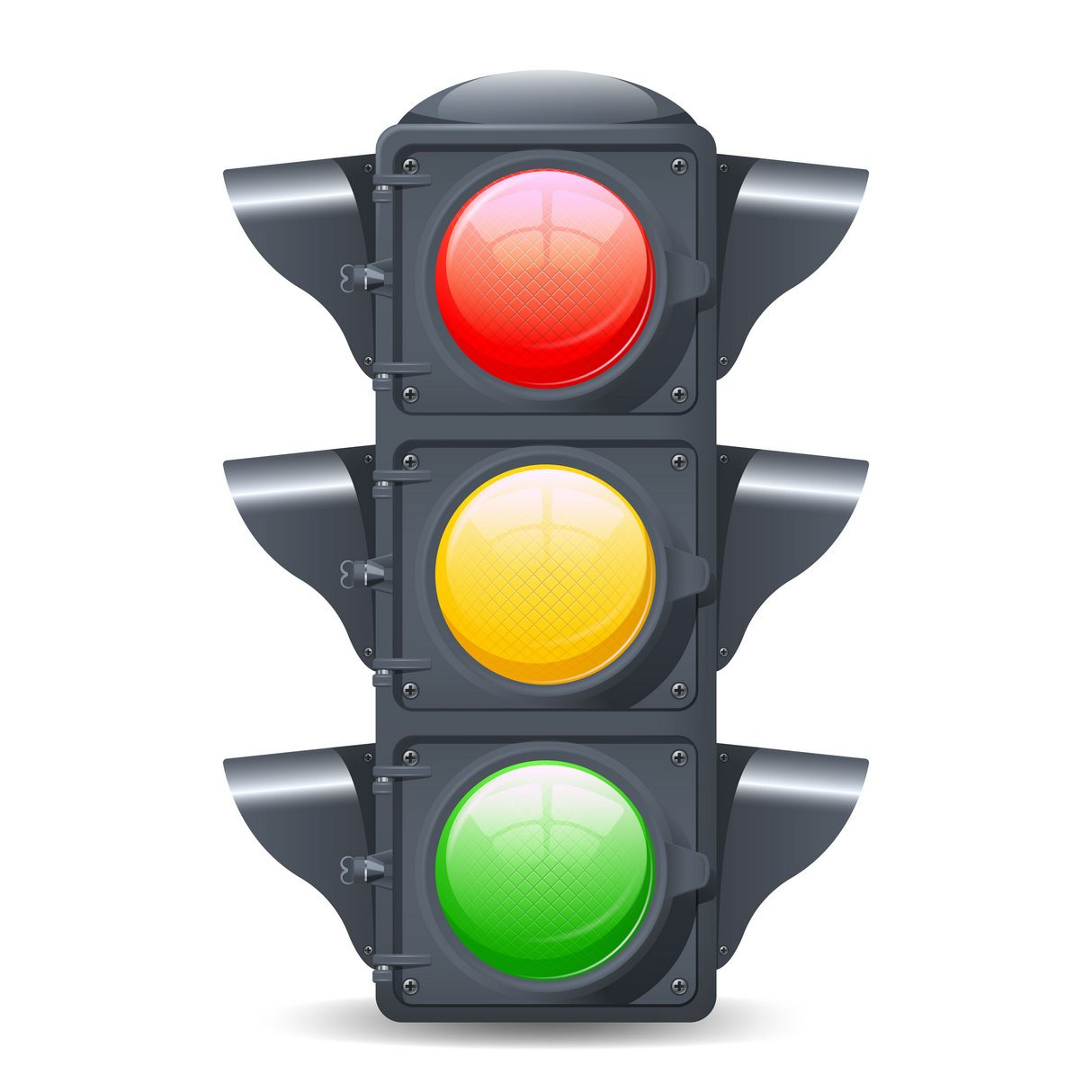 Traffic lights realistic | Object Illustrations ~ Creative Market