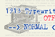 1913 Typewriter NORMAL
