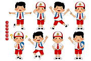 Indonesian Boy Student Expression, an Education Illustration by MEDZ (Thumbnail 1 of 2)