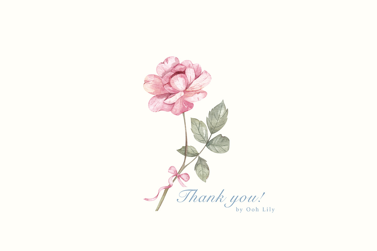Bows and Roses. Coquette Watercolor., a Decorative Illustration by Ooh Lily (Photo 15 of 15)