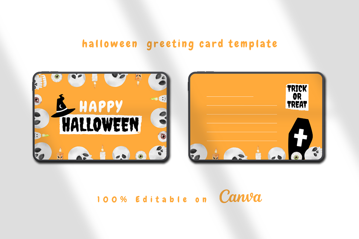 Fun Halloween Greeting Card, a Card Template by The Little Lily Studio (Photo 2 of 5)