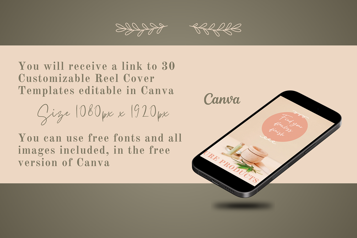Beauty Instagram Reel Cover Template, a Social Media Template by PaolaroiDesign (Photo 6 of 7)