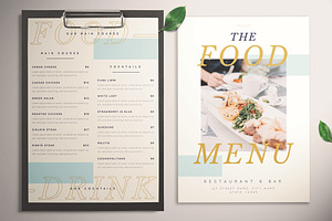 Hipstery Food Menu, a Flyer Template by KMZVR.Lab