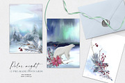 Polar night - winter collection, a Seasonal Illustration by Vasmila (Thumbnail 2 of 17)
