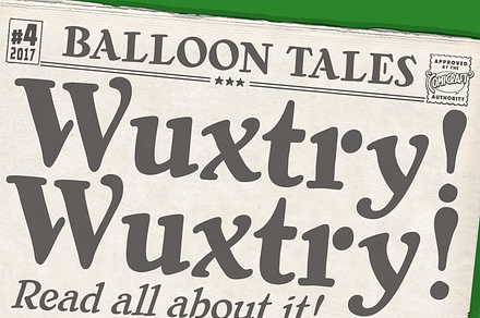 Wuxtry Wuxtry, a Handwritten Font by Comicraft Fonts