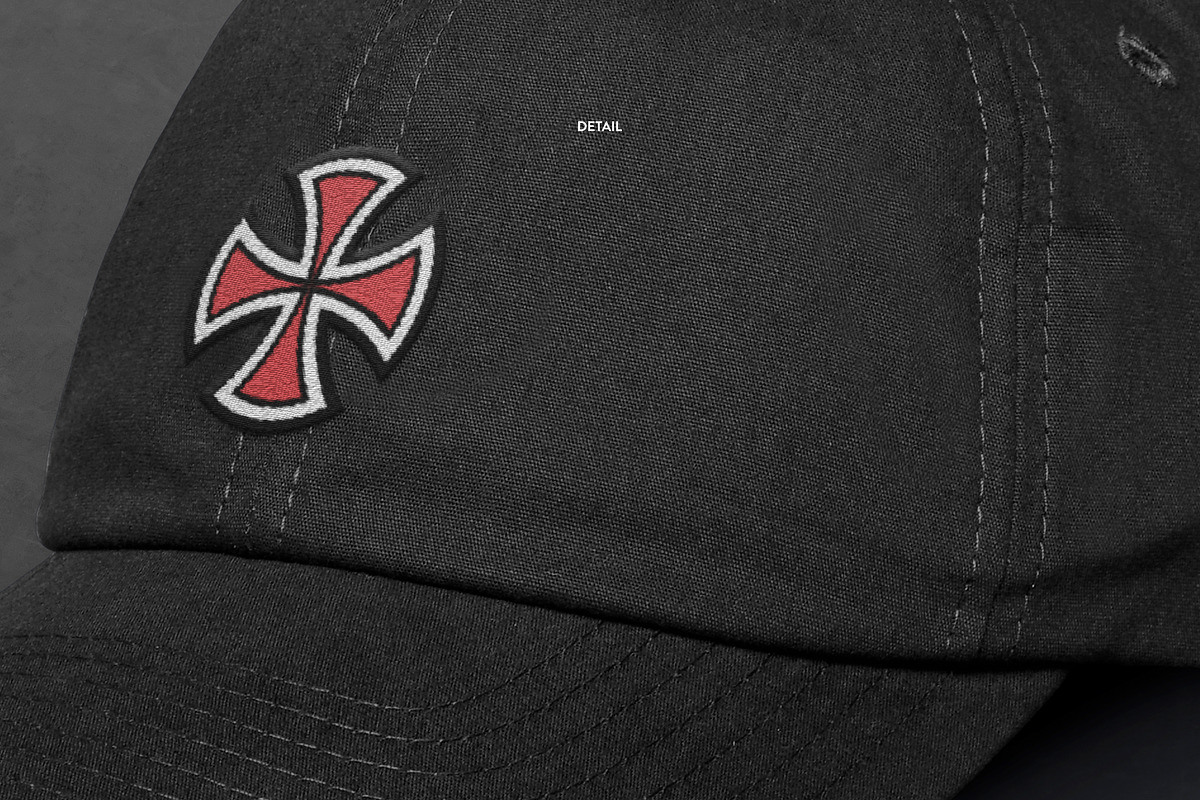 Realistic Polo Cap Mockup, a Hat Mockup by Uncentrifuged Pressure (Photo 7 of 7)