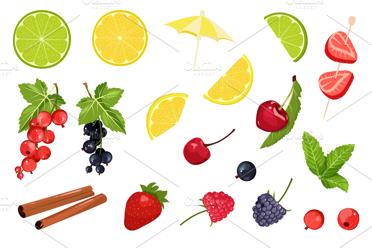Collection Of Soft Drinks, a Food Illustration by artdemidova (Photo 5 of 8)