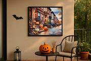 NYC Halloween House Watercolor, a Seasonal Illustration by Floraphoria (Thumbnail 5 of 9)