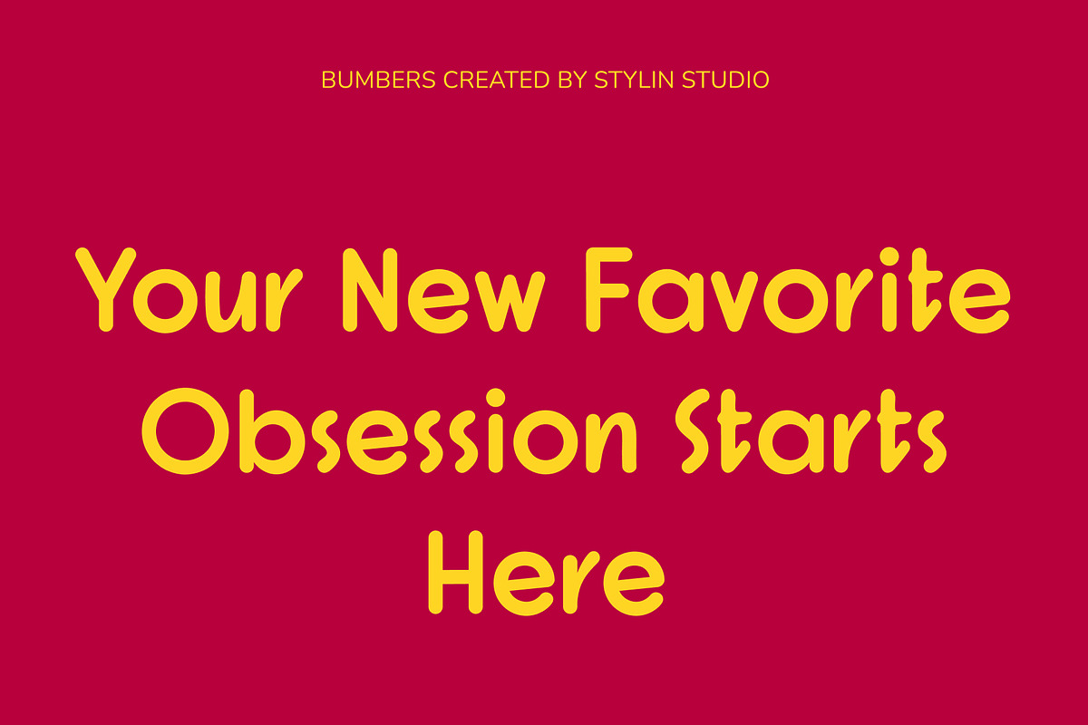 Fast Food – Bumbers Font, a Sans Serif Font by Stylin Studio (Photo 8 of 8)