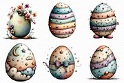 Whimsical Easter Egg Clipart, an Illustration by Libby Wishes (Thumbnail 4 of 5)
