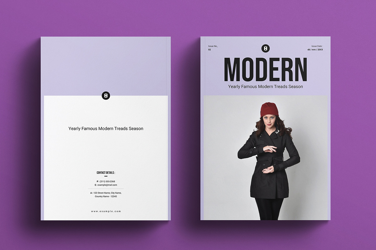 Modern Magazine Template, a Magazine Template by E-Type (Photo 7 of 7)