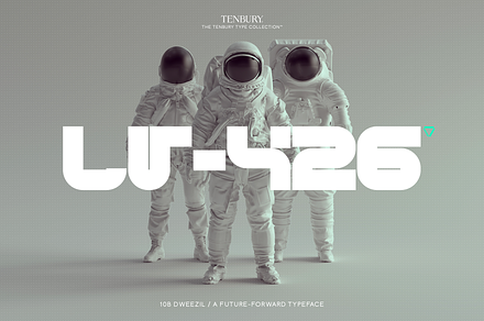 10B Dweezil: Futuristic Display Sans, a Font by Tenbury Type