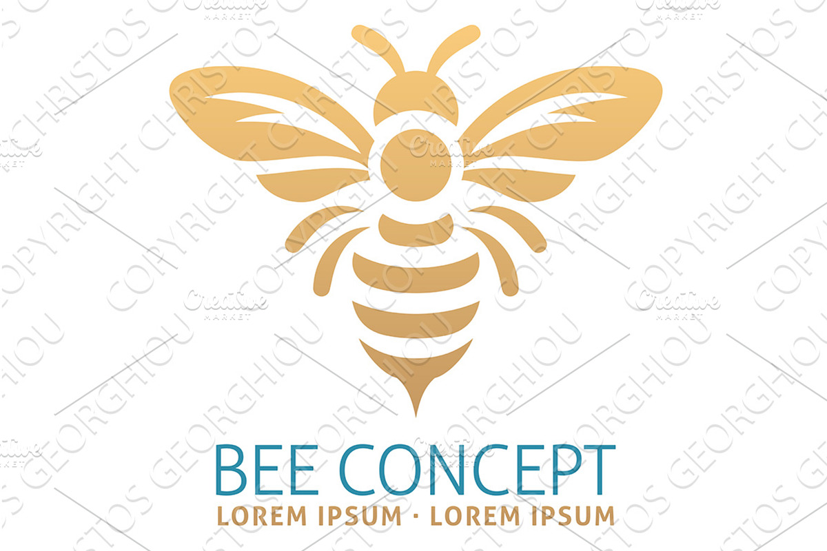 Bee Animal Design Illustration, an Animal Illustration by Christos Georghiou