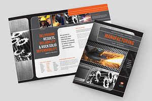 Metal Fabrication Brochure Template, a Brochure Template by StockLayouts