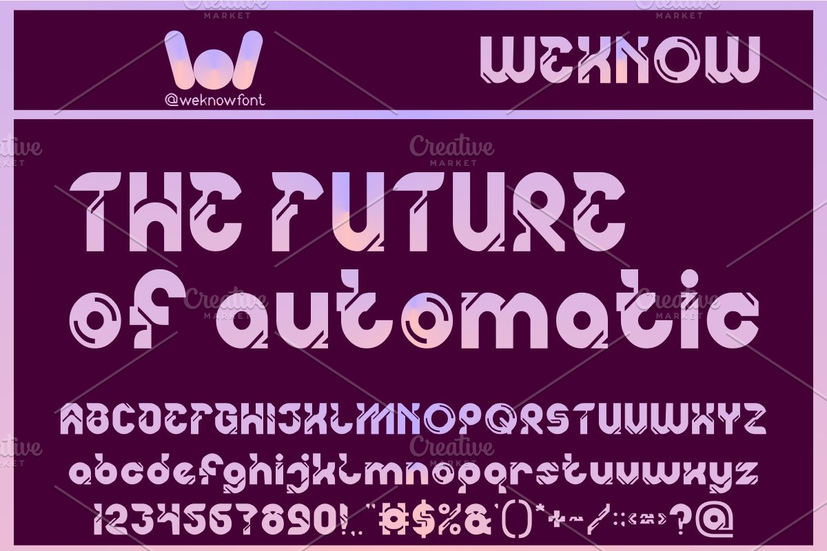 Artificial Robots font, a Font by weknow (Photo 2 of 8)