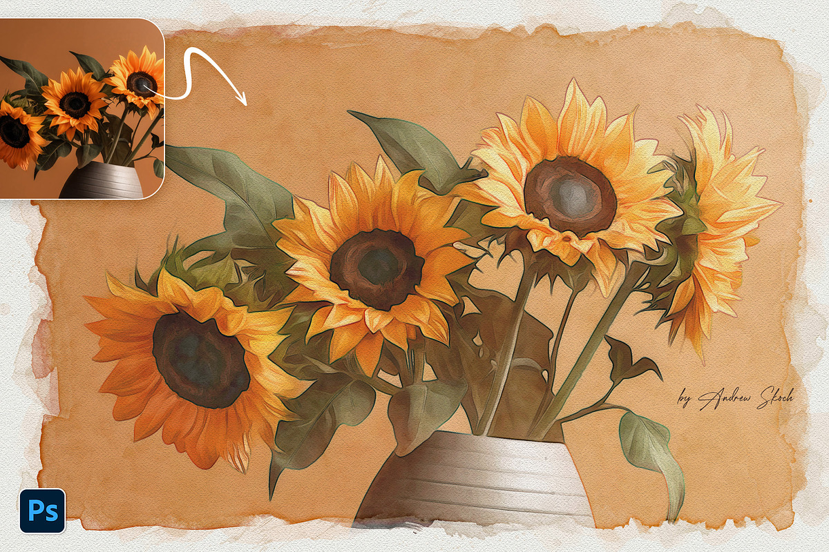 Watercolor Effect, a Layer Style Add-On by Andrew Skoch Design (Photo 5 of 7)