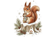 Cozy Winter Animals Clipart Bundle, an Animal Illustration by T-shirt Pond (Thumbnail 22 of 25)