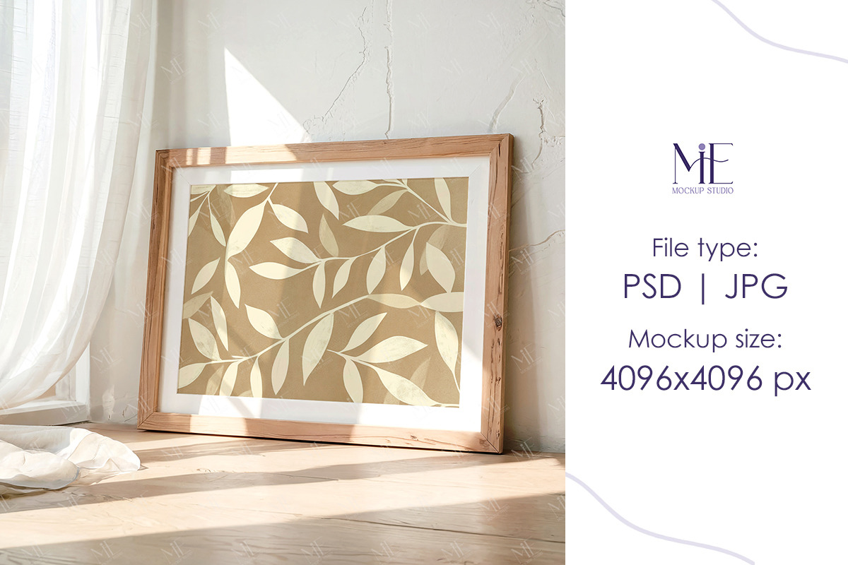 Horizontal Frame Mockup DIN A Poster, a Mockup by Mie Mockup Studio (Photo 4 of 6)