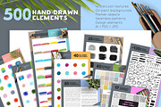 Watercolor/DesignElements Collection, a Texture Graphic by SonneLeo (Thumbnail 1 of 10)