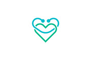 Lovely logo icon template, a Branding & Logo Template by Dyn Studio (Thumbnail 1 of 2)