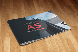 A5 Landscape Booklet Mockup