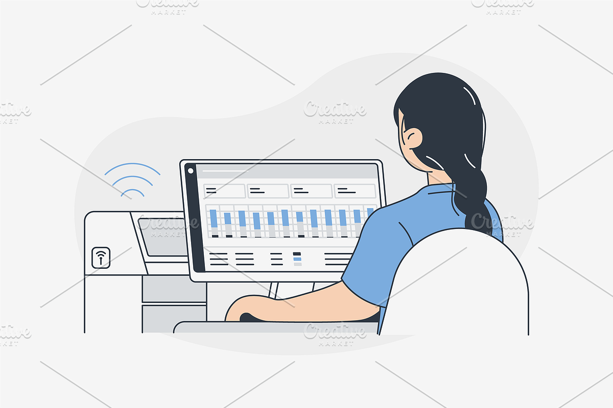 Smart Hospital Illustration, an Object Graphic by Jump Studio (Photo 10 of 12)