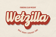 Wetzilla, a Handwritten Font by Forberas Club (Thumbnail 1 of 8)
