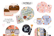 Book Lovers & Bookworms clipart, an Object Illustration by Ruslana Lubenets (Thumbnail 6 of 15)