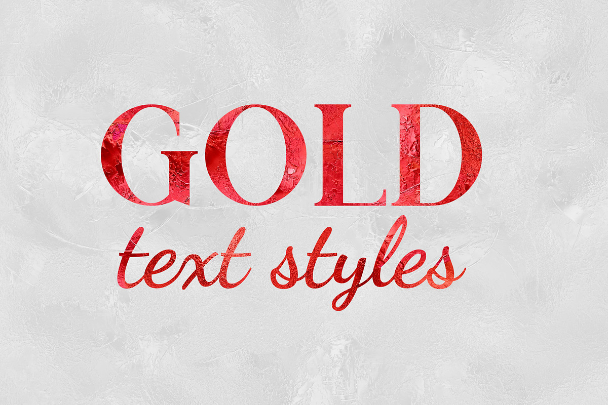 Gold Foil Photoshop Text Effect, a Layer Style Add-On by MRI STUDIO (Photo 7 of 29)