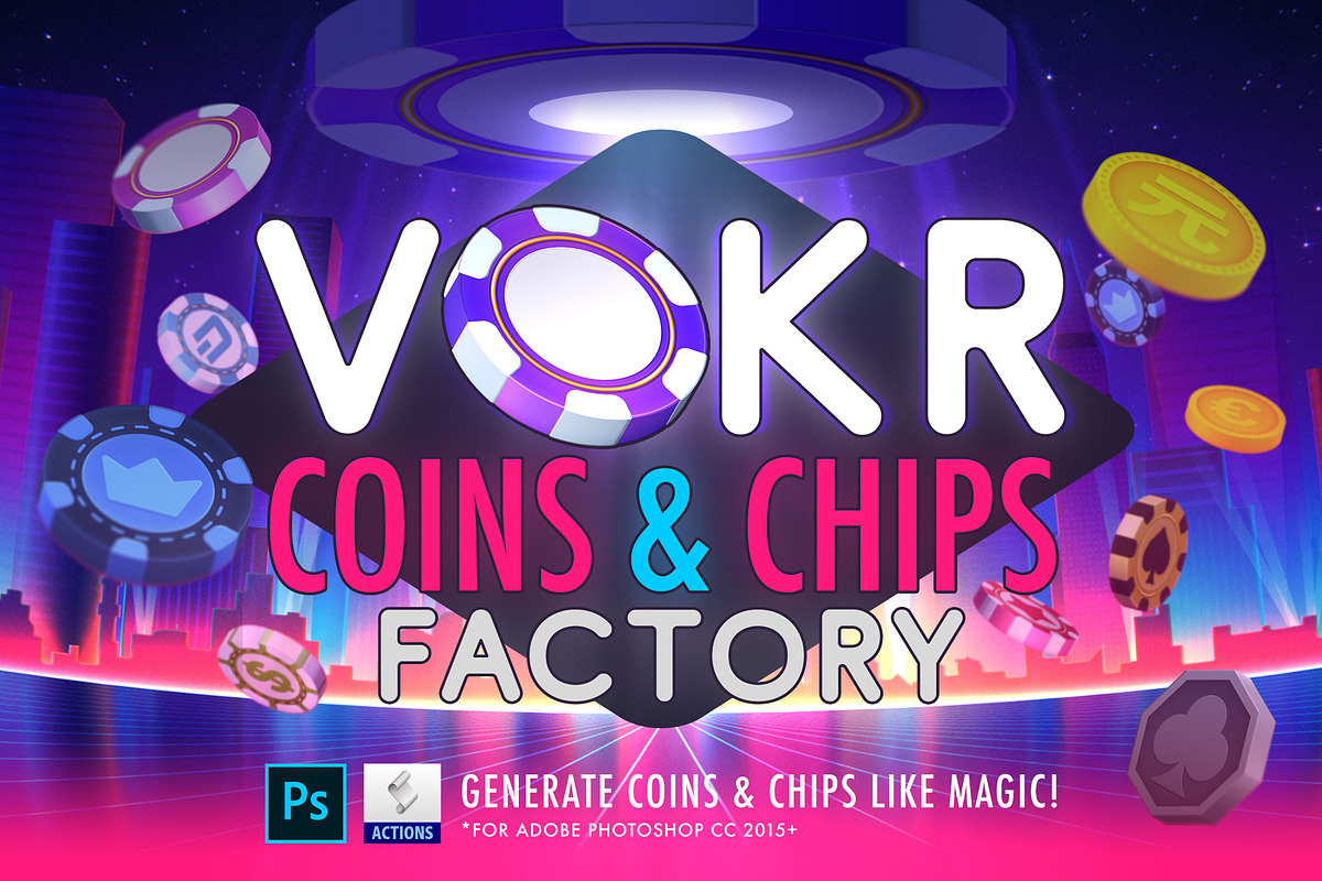 VOKR – Coins & Chips Factory, an Action Add-On by Weirdsgn Store (Photo 1 of 9)