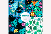 Tropical patterns set, a Pattern Graphic by TATIANA_GERICH (Thumbnail 1 of 2)