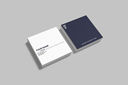 Square Business Card Mockup, a Print Template by Graphiculon (Thumbnail 5 of 11)