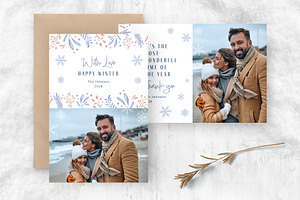 Minimal Winter Photo Card Flyer