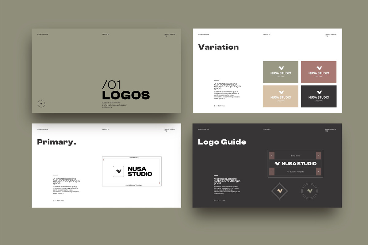 Nusa Brand Guideline Presentation preview 5