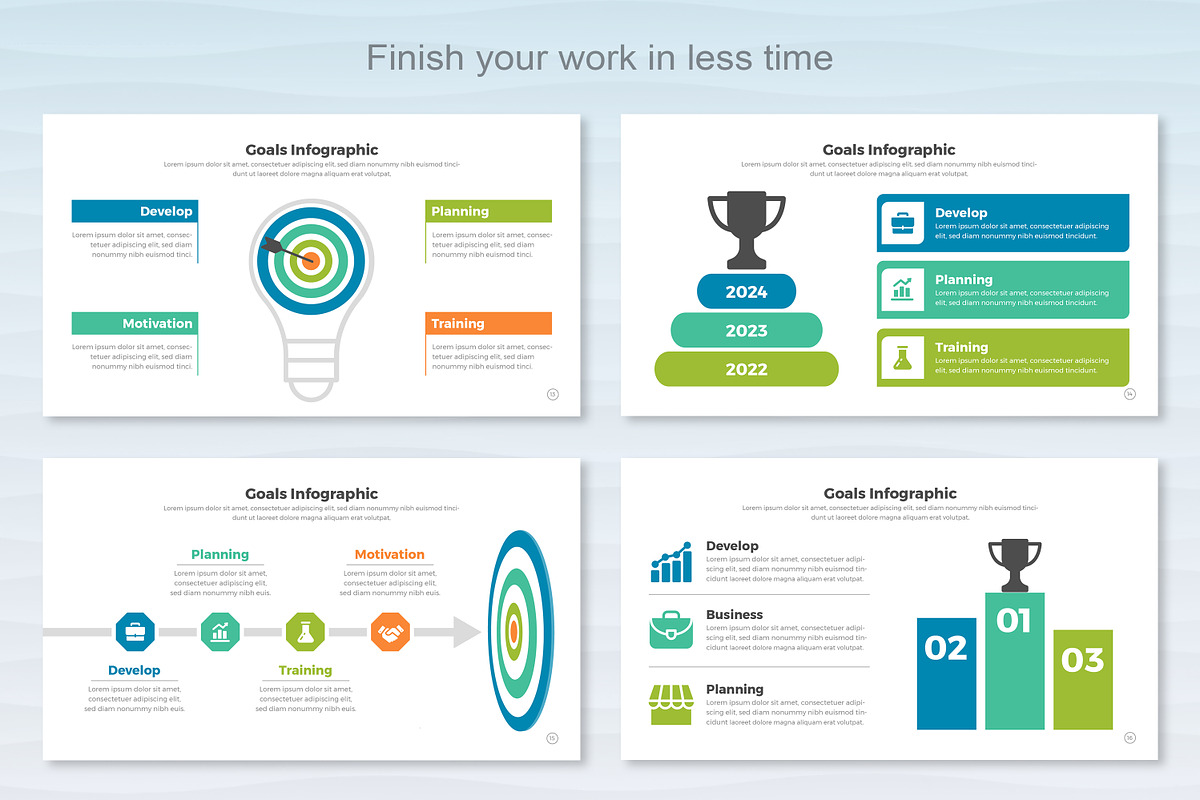 Goals Infographic Google Slide, a Templates & Theme by Mighty-Slide (Photo 5 of 7)