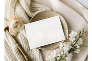 Soft Beige 5x3.5 Card Mockup, a Mockup by MockupWizard (Thumbnail 1 of 3)