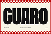 Guaro - Bold Sport Condensed Font, a Sans Serif Font by Pandeka Studio (Thumbnail 1 of 9)
