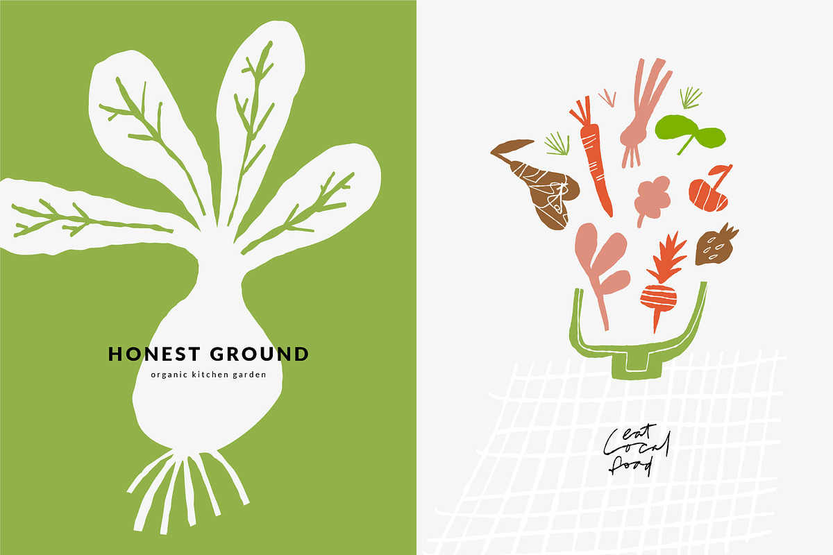 FARMERS MARKET | HAND DRAWN SHAPES, a Food Illustration by Favete Art (Photo 17 of 23)