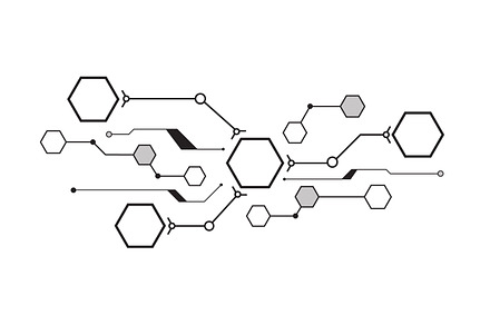 Hexagons connected to the system