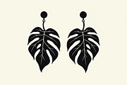 Leaf Earring Silhouette Bundle, an Object Graphic by abu67222 (Thumbnail 14 of 16)