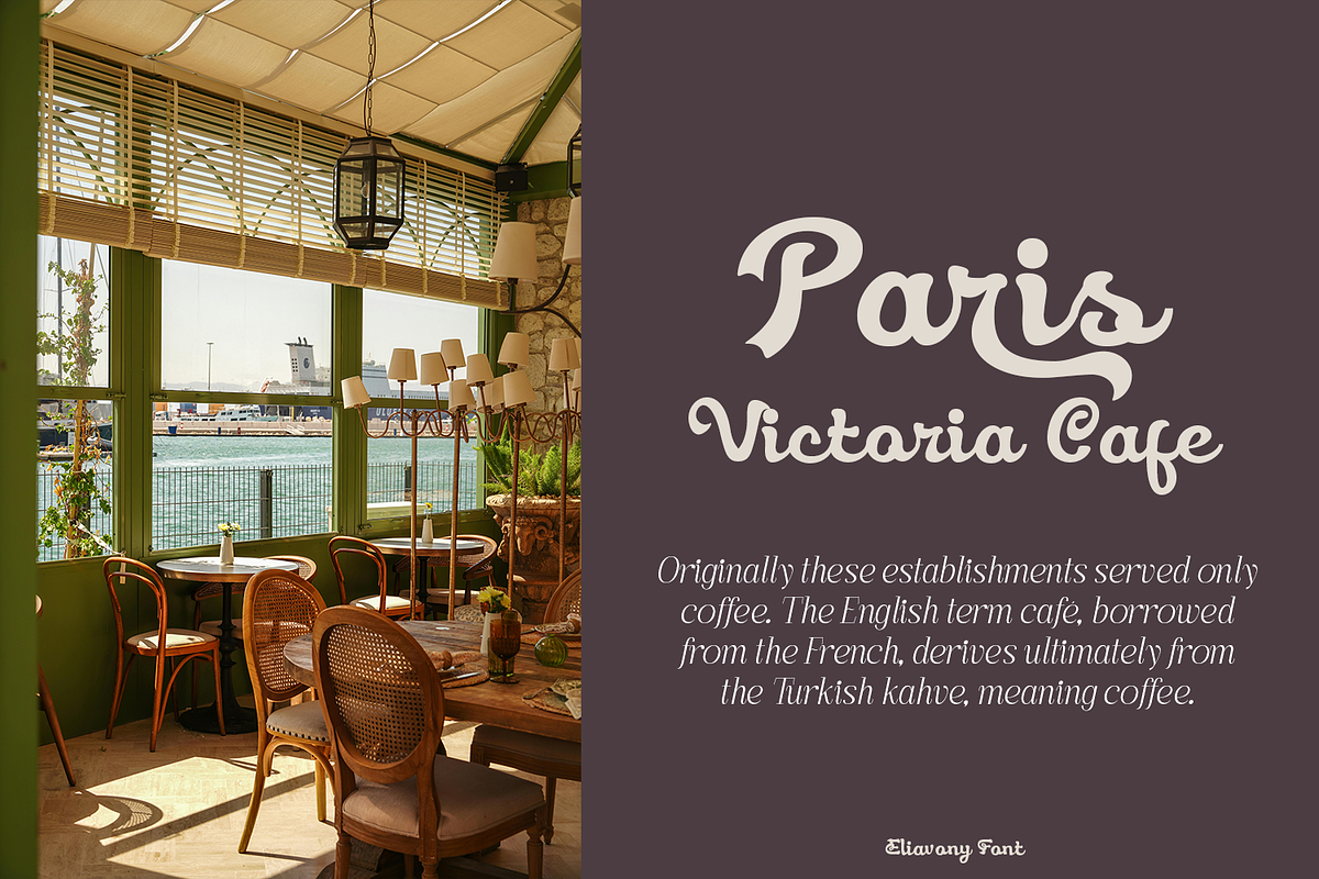 Eliavony Retro Script, a Script Font by madeDeduk (Photo 2 of 8)