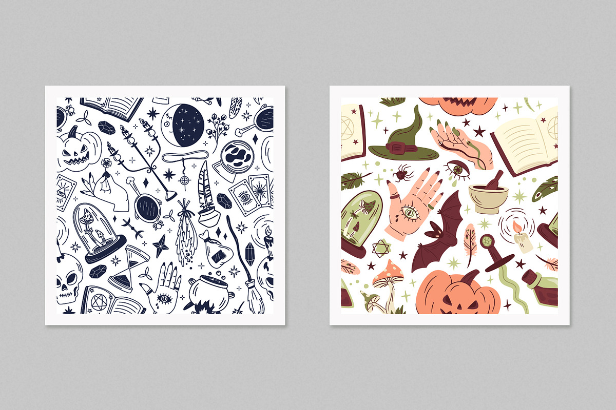 Doodle halloween elements, a Decorative Illustration by GreenSky (Photo 3 of 3)