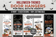Real Estate Halloween Door Hanger, a Marketing Template by CreativeVinesStore (Thumbnail 1 of 5)