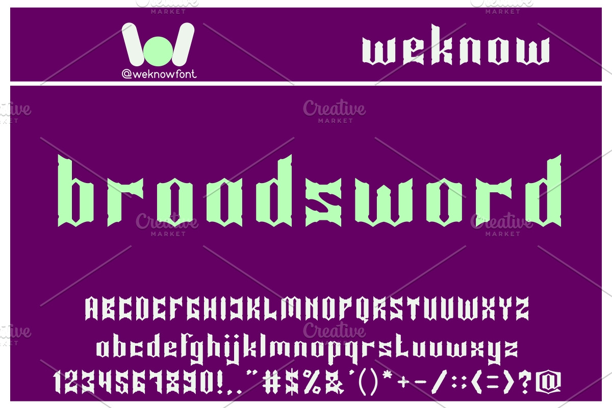 Knight of light font, a Font by weknow (Photo 2 of 5)